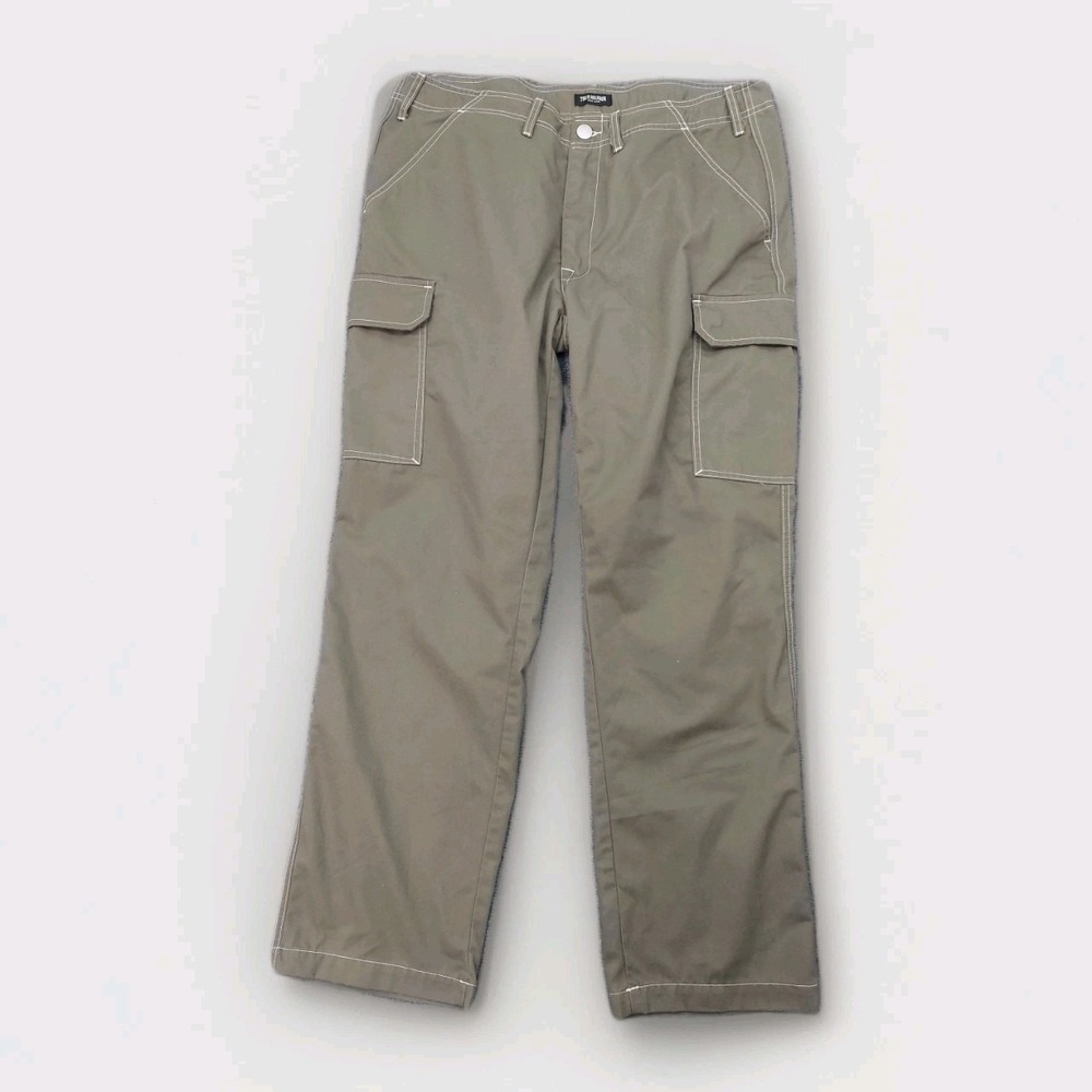 True Religion Men's Relaxed Cargo Jeans in Olive